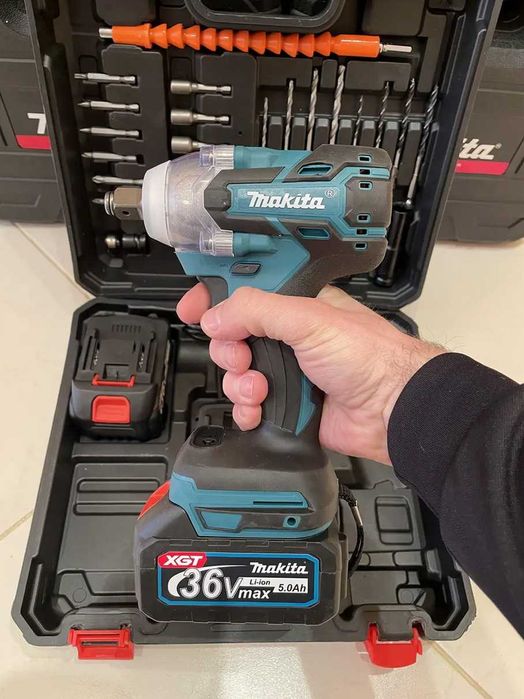 Потужний гайковерт акумуляторний ударний шуруповерт 36В, безщітковий