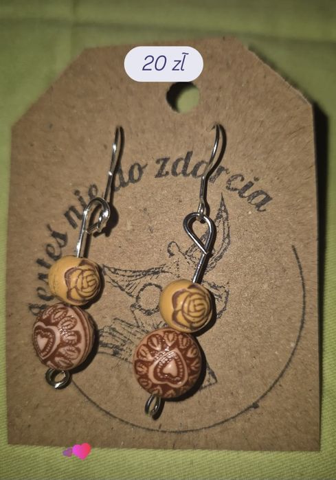 Kolczyki rękodzieło