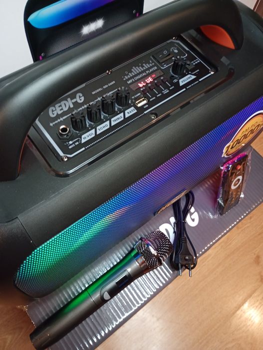 Караоке акустика Temeisheng-01(блютуз,SD,USB,FM) ПультДУ, микрофон