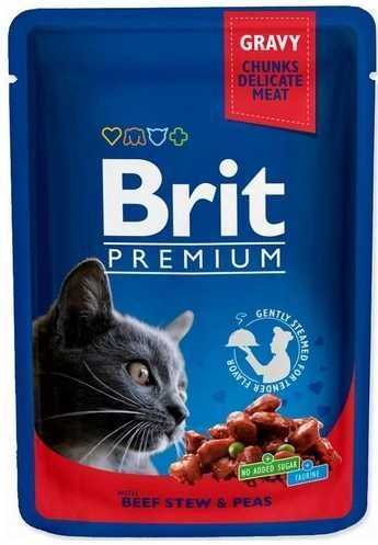 Brit 4 pyszne smaki!!! mokra karma dla kota 20 x 100g 2kg!!