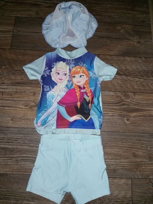 Купальник для девочки 1-2 года, панамка