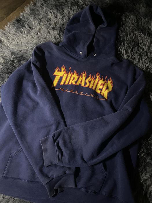 худі trasher синє