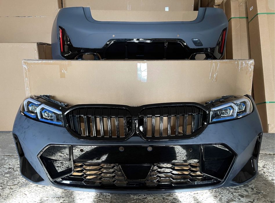 Обвес рестайлинг м пакет BMW G20 бампер фары решетка жалюзи ноздри бмв