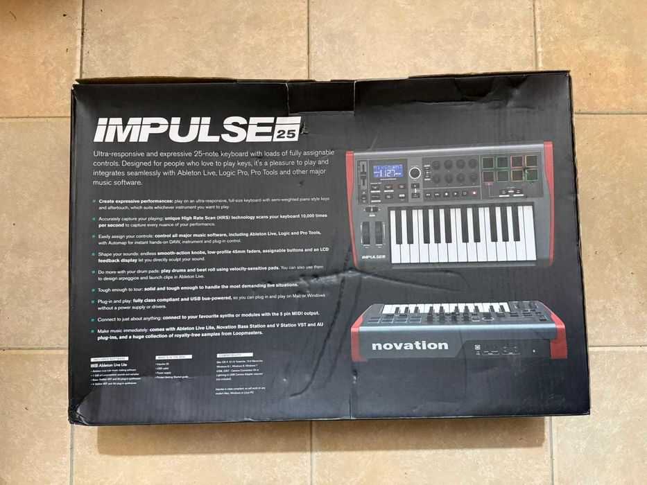 Novation Impulse 25 MIDI Keybord