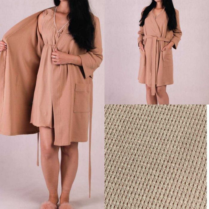 Теплий комплект в пологовий бавовняний для вагітних та годування 44-62