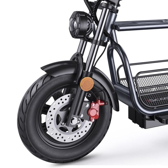 Patinete elétrico iScooter DX5 1500W Autonomia 72km Rodas 15x3.0 Suspensão hidráulica Preto