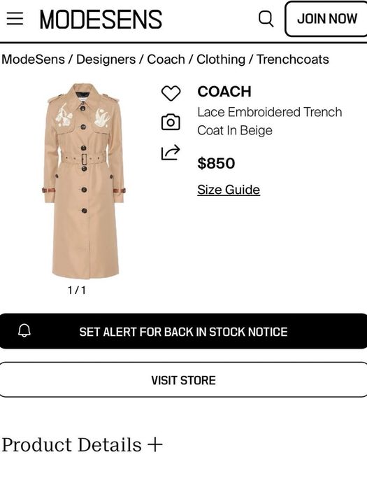 Coach плащ тренч оригінал