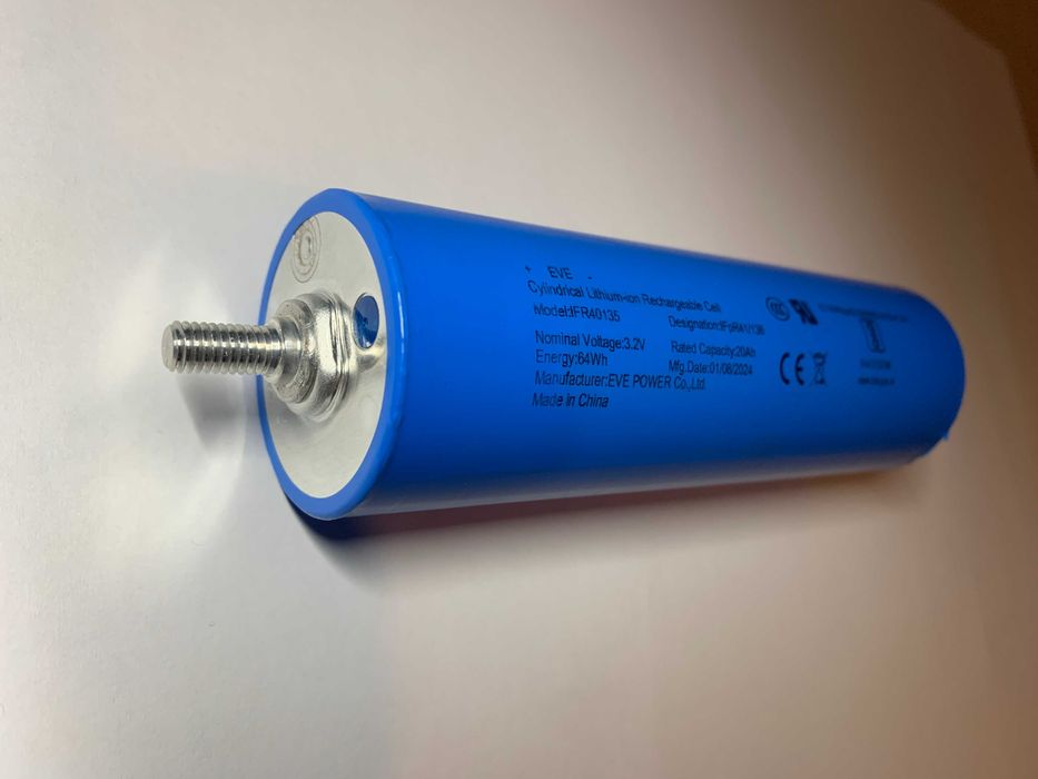 Акумулятор EVE 40135 LiFePO4 С40 3.2V 20Ah з навареними шпильками