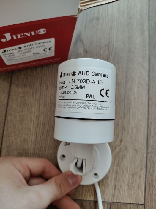 Jienuo JN-703D-AHD 1080P AHD камера відеоспостереження 2MP 3.6mm IR нічне бачення, вулична, нова