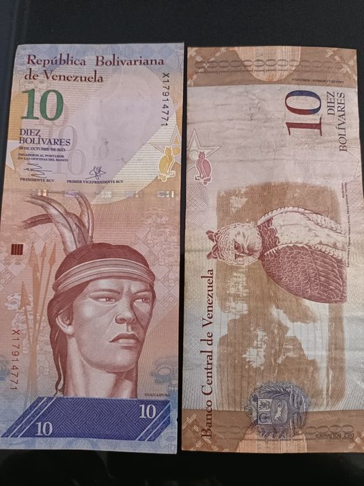 Nota de Bs.F 10 da Venezuela (anos 2009/2011/2013)