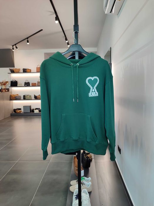 Худі AMI Paris Oversize Ami de Coeur hoodie Green