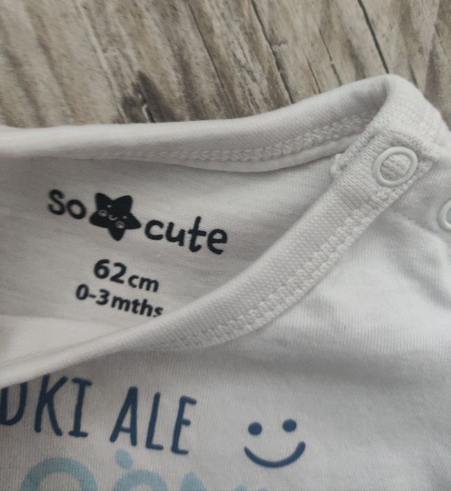 Jak nowe body niemowlęce 62 "słodki, ale głośny"