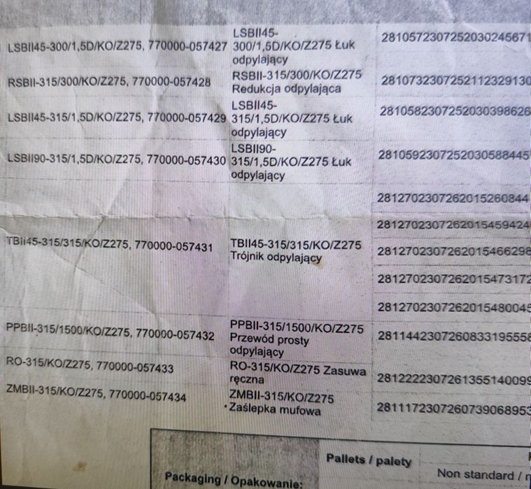 Rury wentylacyjne ocynkowane 315 Trójniki