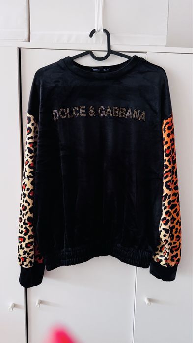 Komplet panterkowy  dresowy welurowy D&G
