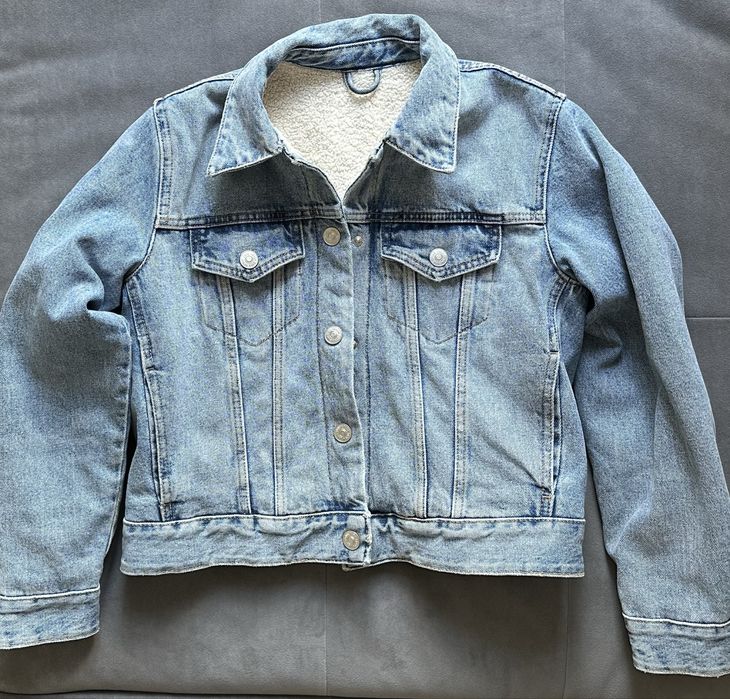 Куртка жіноча джинсова утеплена zara демісезон розмір s