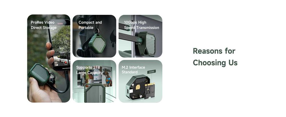 Obudowa ssd m2 2230 USB C 10 Gb/s do iPhone'a, iPadaPro laptopa