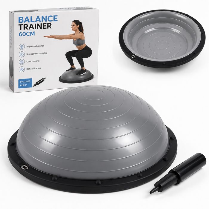 Piłka do ćwiczeń typu BOSU 60 cm z pompką