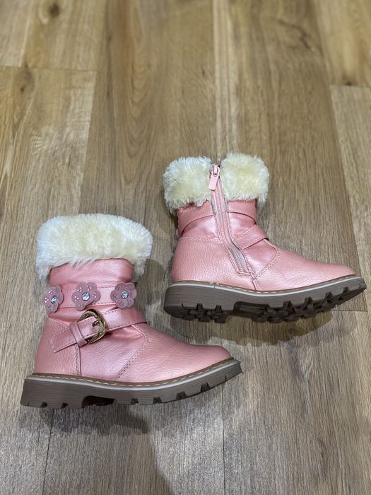 Buty zimowe ocieplane dla dziewczynki rozm 25