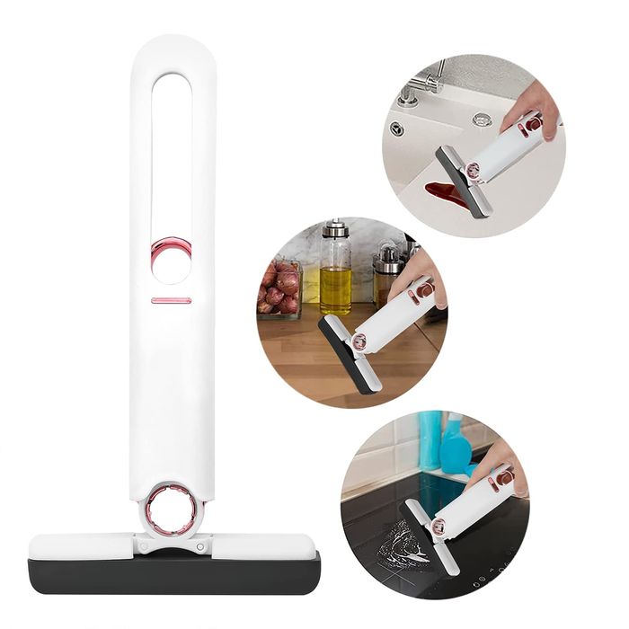 Мини швабра, минишвабра с отжимом  для стёкол и других поверхностей