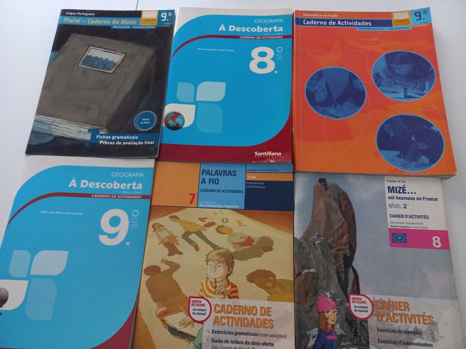 Cadernos de Atividades do 5º ao 10º à sua escolha