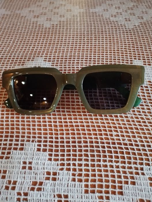 Очки зеленая оправа