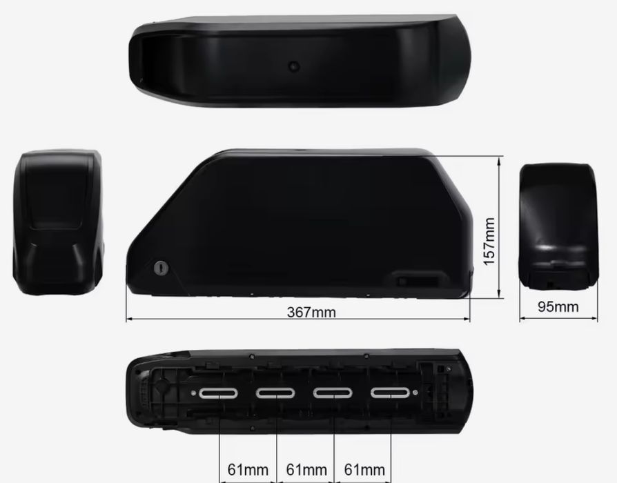 Акумулятор для електровелосипеда Trofusha 48V 25Ah Samsung 50G в корпусе polly dp 7, 48В 25Аг для курьеров