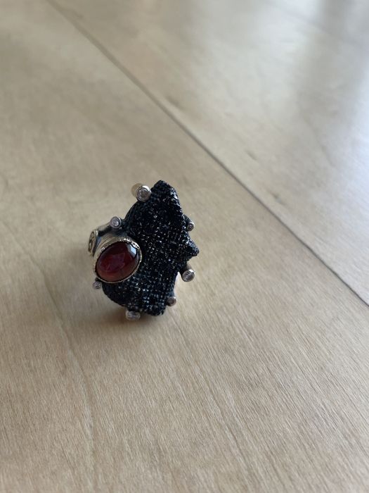 Anel de prata e ouro