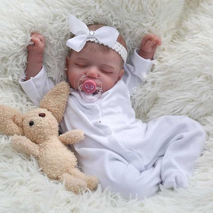 Okazja LALKA REBORN Przyjemny Miękki Elastyczny Niemowlak WODOODPORNY