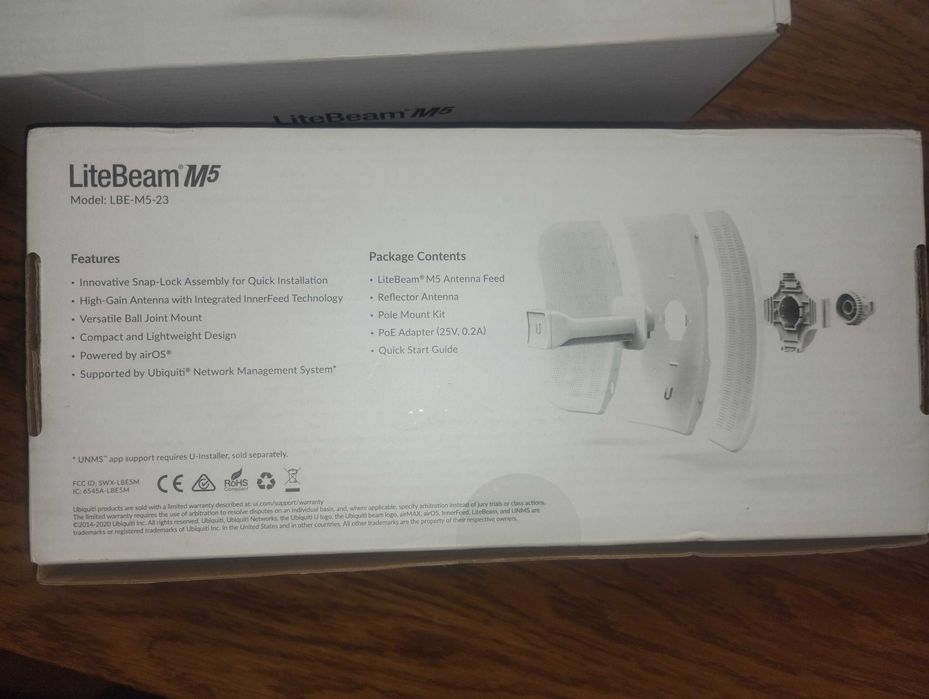 Точка доступу Wi-Fi Ubiquiti LBE-M5-23