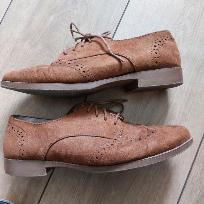Półbuty damskie brązowe ze sznurówkami primark 38 uk 5