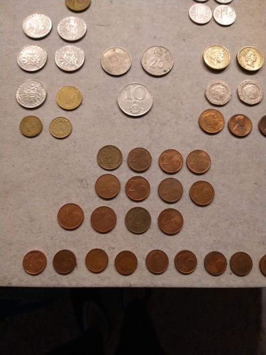 Monety zagraniczne różne lata kraje