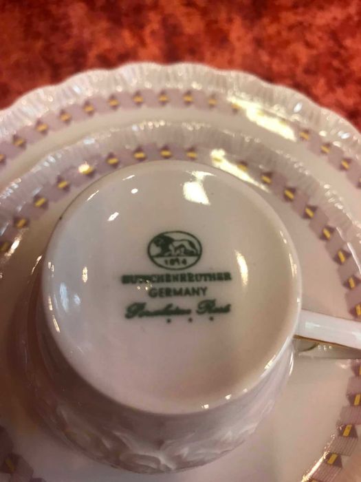 Serwis Hutschenreuther rozowy - Porcelaine Rose - 6 osob