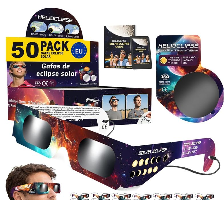 Óculos para eclipse solar 12 agosto