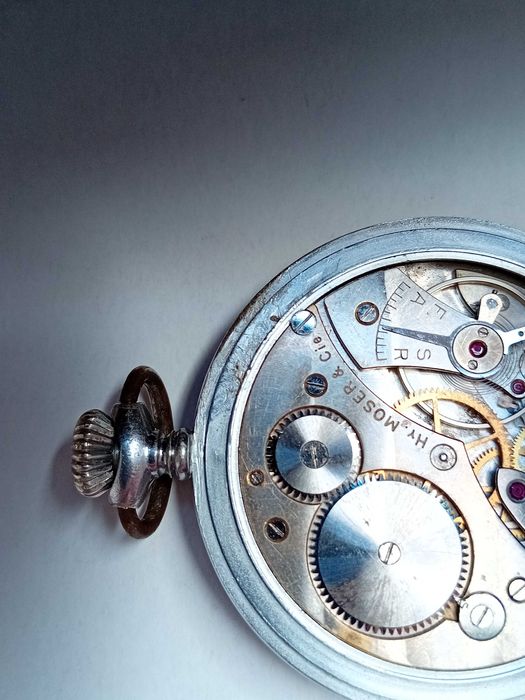 Hy.Moser &Co-kieszonkowy zegarek szwajcarski-górniczy
