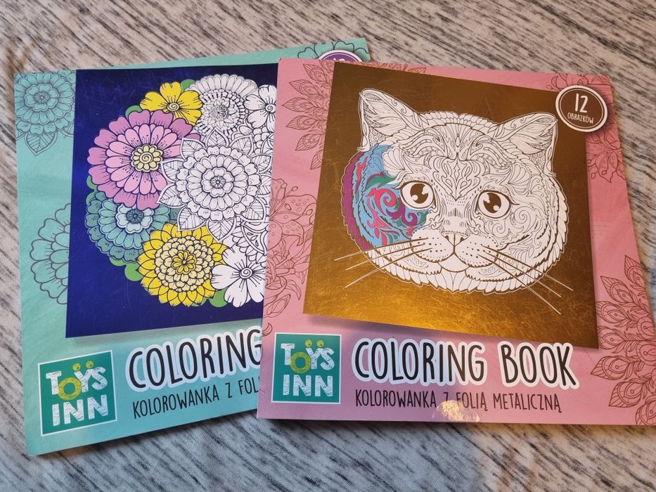 Kolorowanki metaliczne książka kot ma dala prezent