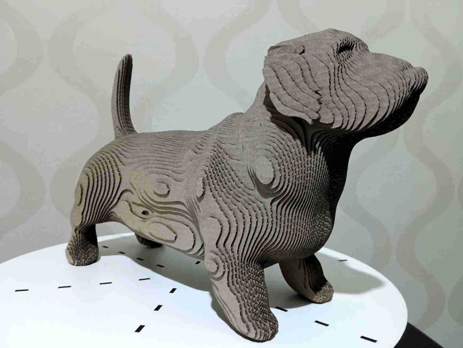 3D Пазл Картонний Конструктор Бассет-хаунд