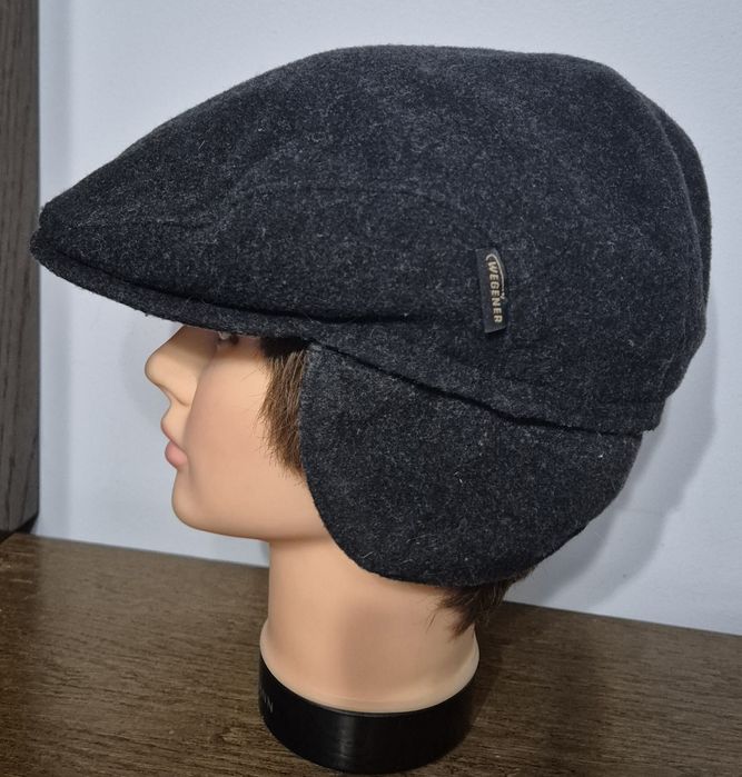 WEGENER roz. 59 kaszkiet męski wełna + kaszmir