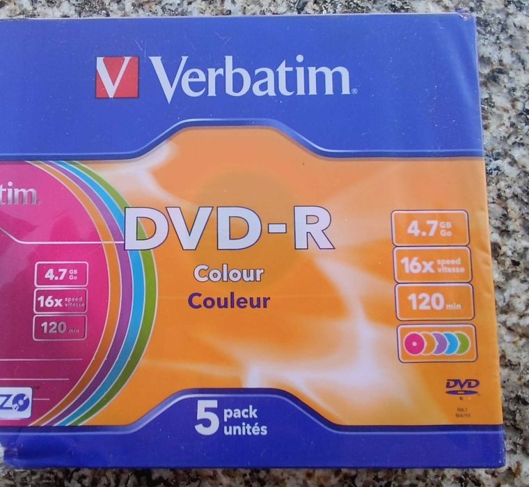 Pack 5 Verbatim |  DVD-R  4.7 GB