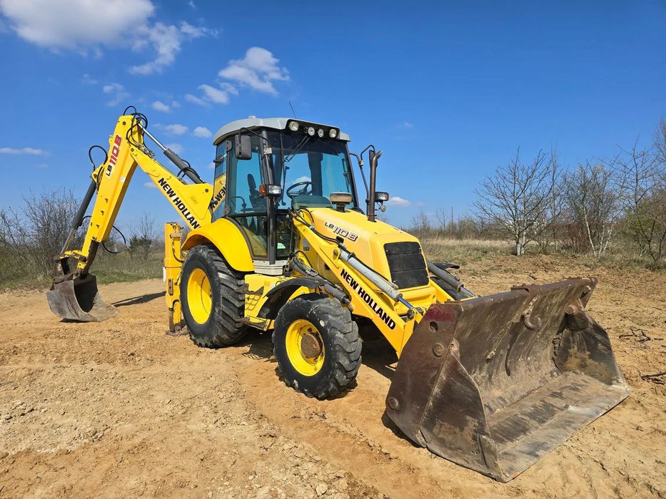 New Holland LB 110 B SALON POLSKA 1 WŁ WIDŁY  Koparko ładowarka 4x4 Mocna sztywna gotowa do pracy