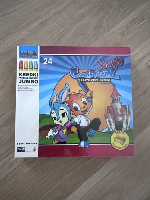 Kredki pastele olejne Jumbo 24 kolory + gratisy