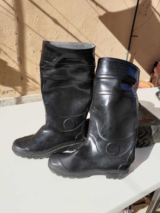 Botas de trabalho em borracha