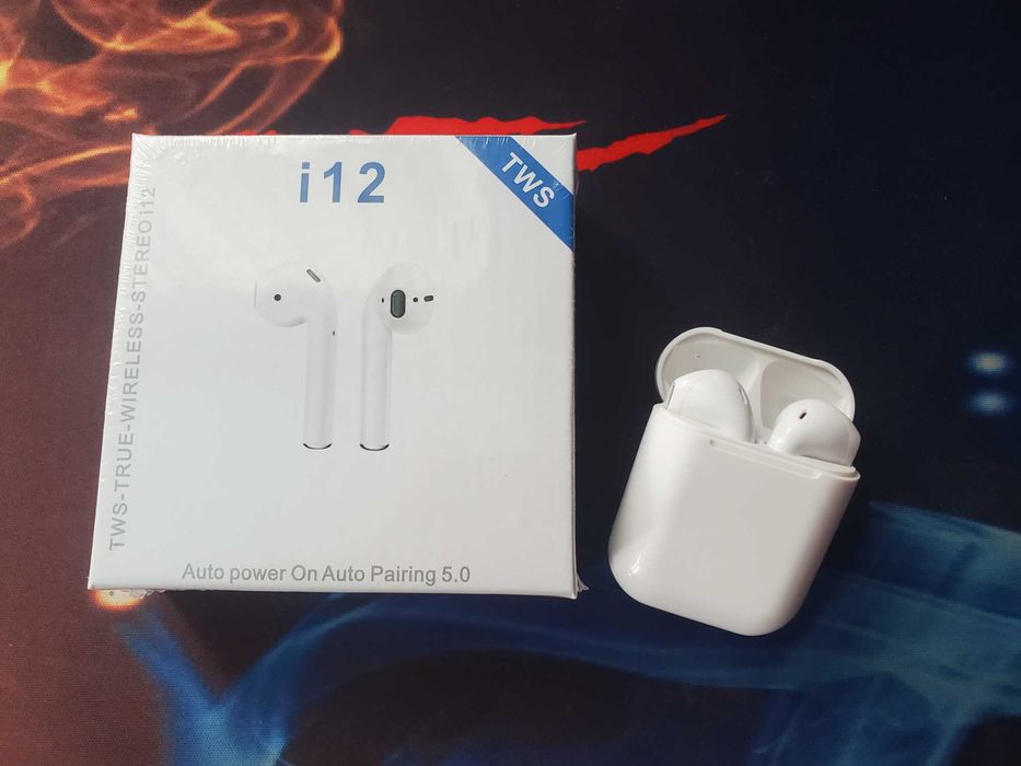 TWS i12 Білі | Безпровідні як AirPods | Нові