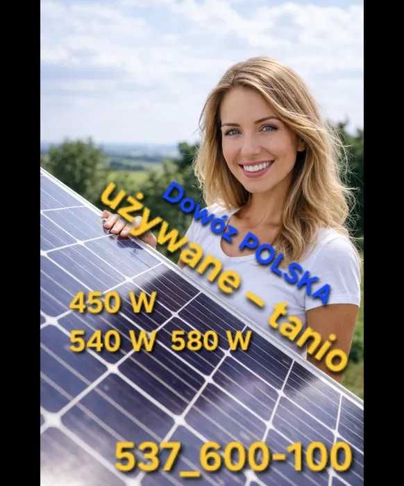 OKAZJA panele fotowoltaiczne 580w po 150 zł z dowozem na trasie