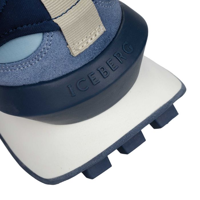 ICEBERG efektowne włoskie sneakersy NOWOŚĆ HORIZON BLUE
