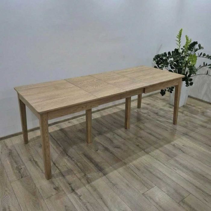 Stół dębowy Frey (lite drewno) - rozkładany, styl nowoczesny