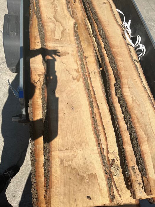 Deski dębowe suszone - naturalna krawedz