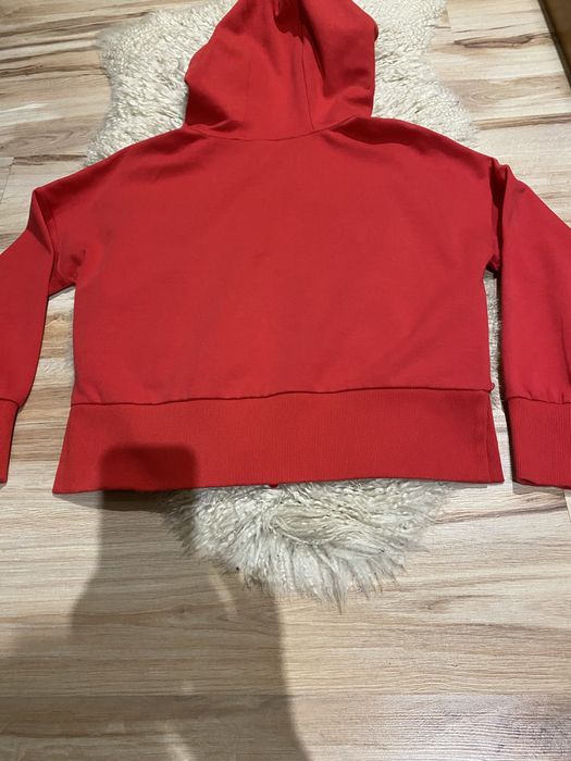 Bluza czerwona damska z kapturem M basic