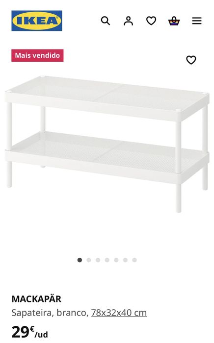 Conjunto sapateiras MACKAPÄR Ikea