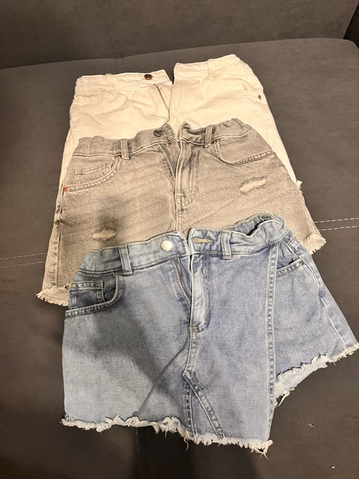 Джинцовые шорты  на девочку 11-12 лет