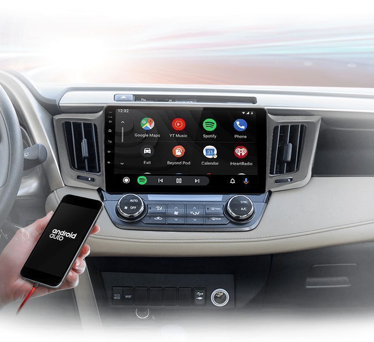 Radio Android 15 10,1” CarPlay Android Auto – Toyota RAV4 2012–2018 2GB/32GB GPS Nawigacja Stacja Multimedialna WiFi Bluetooth PL